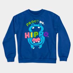 Frog no Hippo Rainbow Crewneck Sweatshirt